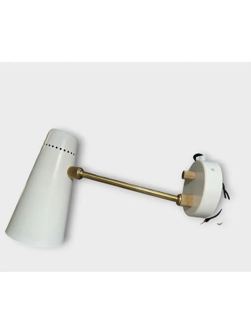 Mitzi Alex Swing Arm Wall Lamp Aged Brass White Modern Sconce Light